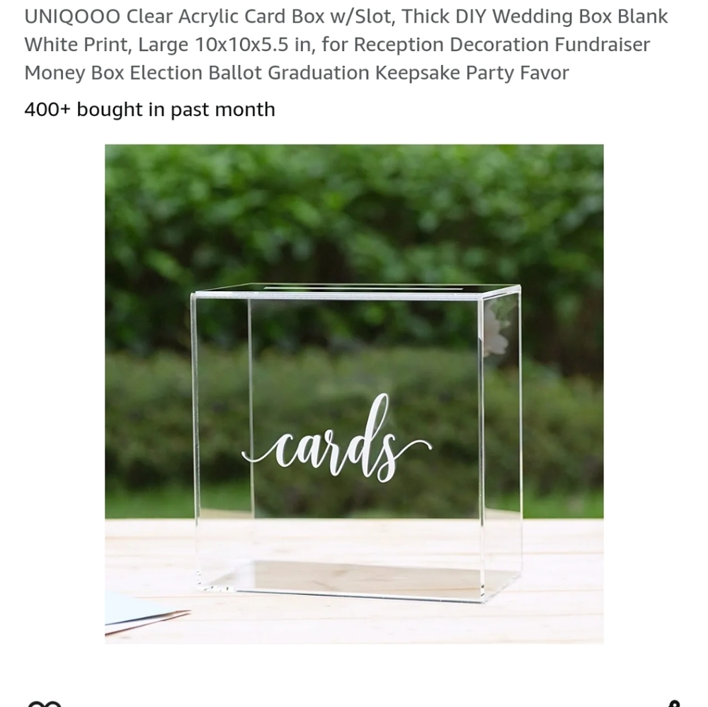 Wedding Card Box decoration